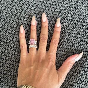 Elegant Pink Diamond Ring